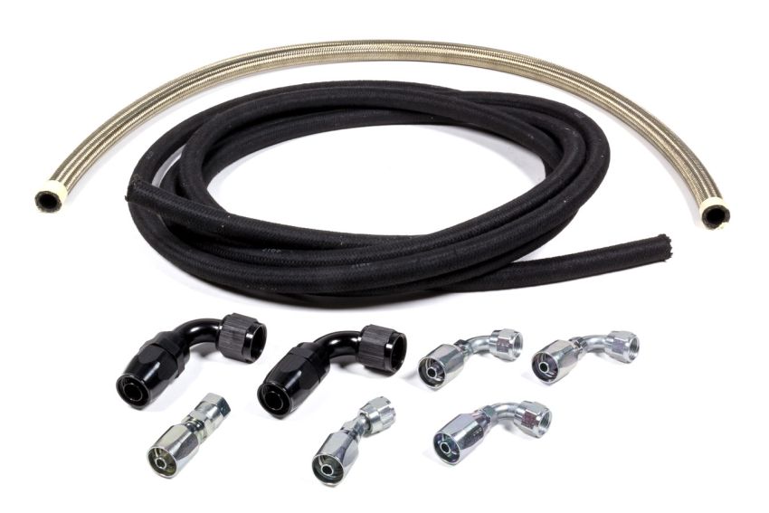 ALLSTAR PERFORMANCE ALL48205 Power Steering Hose Kit Box to Bellhousing Mount