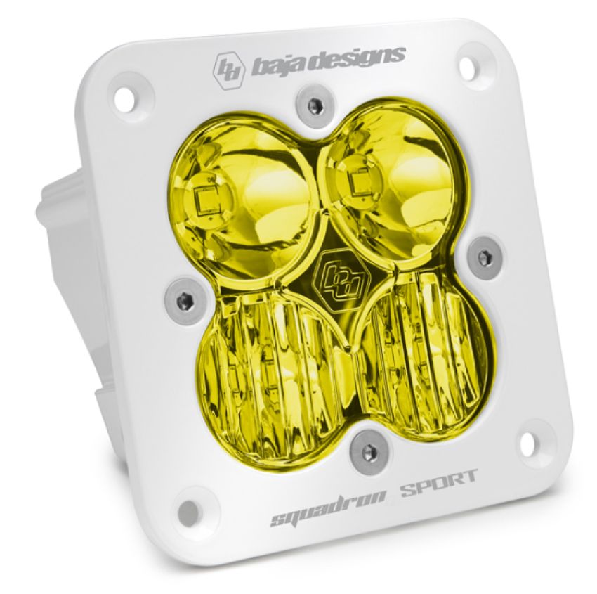 Baja Designs 551013WT Squadron Sport White Flush Mount LED Auxiliary Light Pod