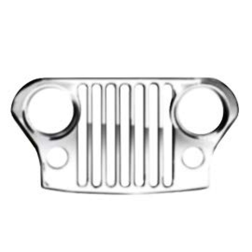 Mopar 82208105 Grille Chrome Grille, same as production 81-86 CJ