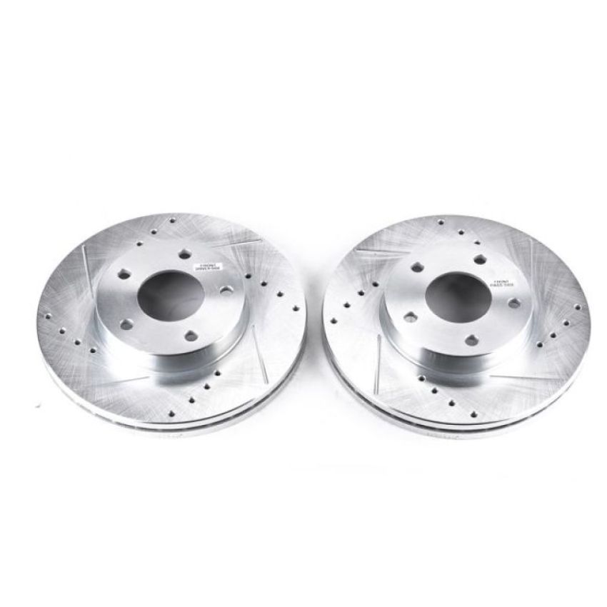 PowerStop JBR508XPR PowerStop Evolution Performance Drilled, Slotted & Plated Brake Rotor Pair