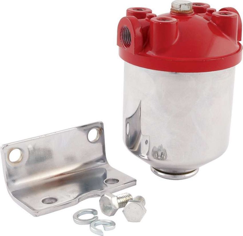 ALLSTAR PERFORMANCE ALL40250 Fuel Filter Chrome Canister
