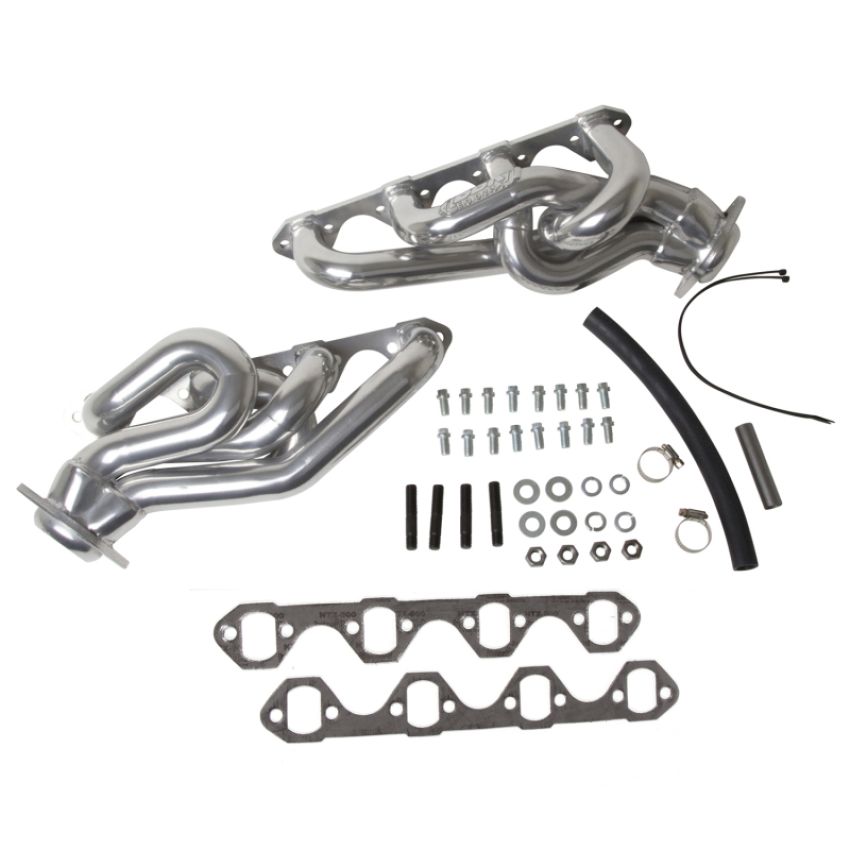 BBK Performance Parts 15120 1986-93 MUSTANG 5.0 1-5/8 SHORTY EQUAL LENGTH HEADERS (POLISHED SILVER CERAMIC)