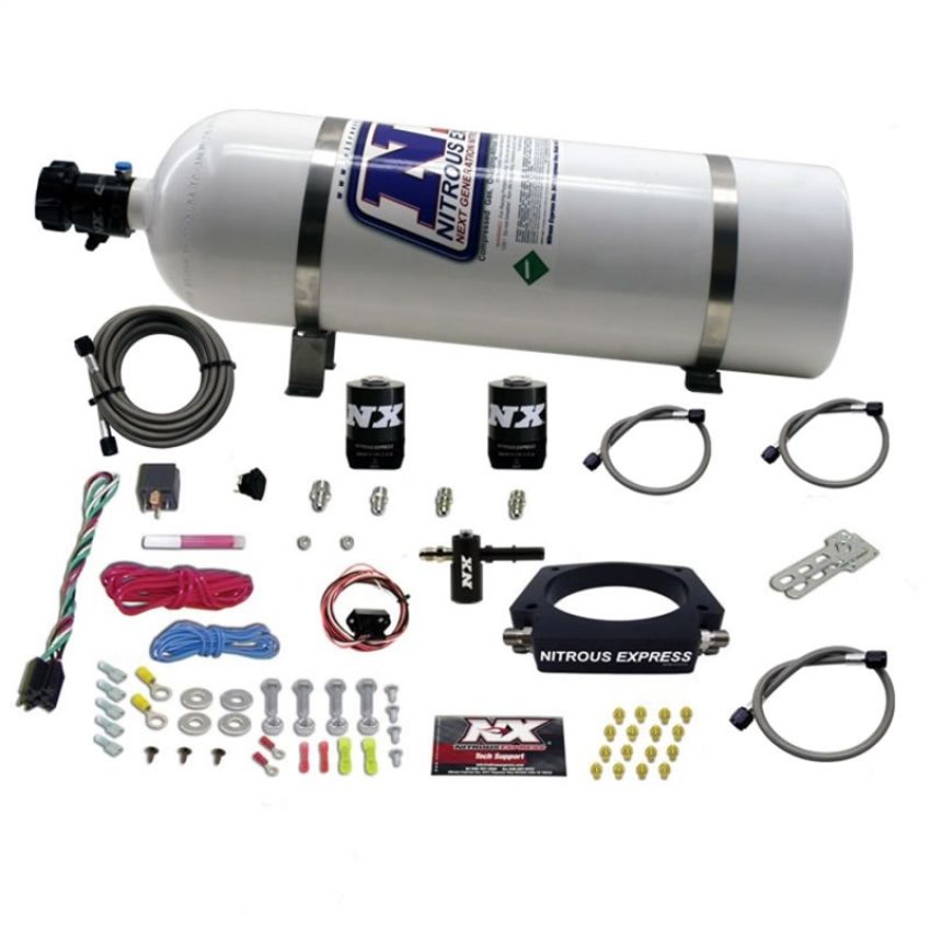 Nitrous Express 20938-15 LT1 NITROUS PLATE SYSTEM (50-300HP) W/ 15LB BOTTLE