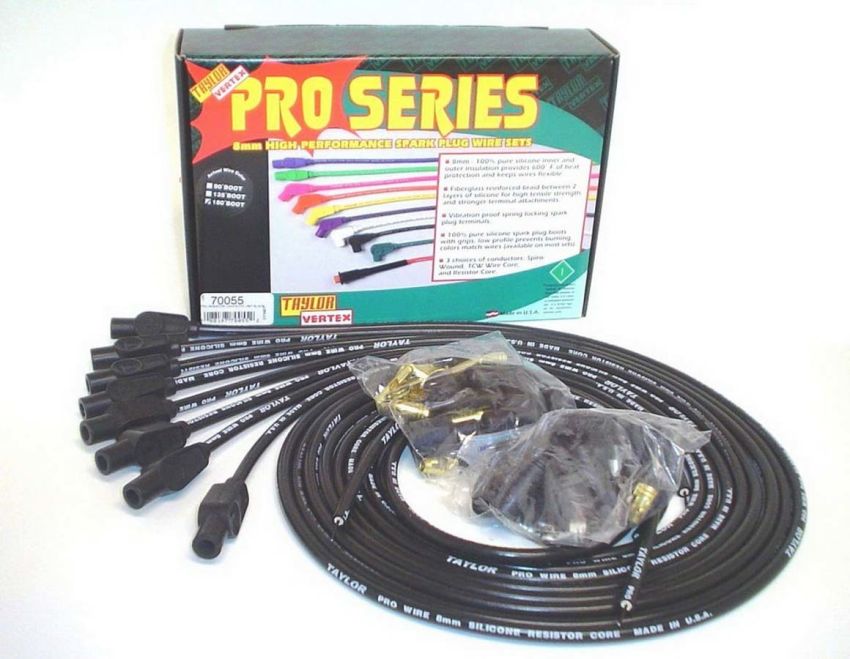 Taylor Cable 70055 8mm Black Pro Wire 180 D