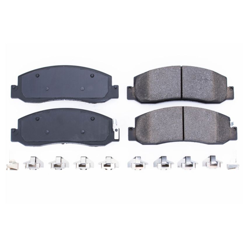 PowerStop 17-1333 PowerStop - Z17 Low-Dust Ceramic Brake Pads with Hardware