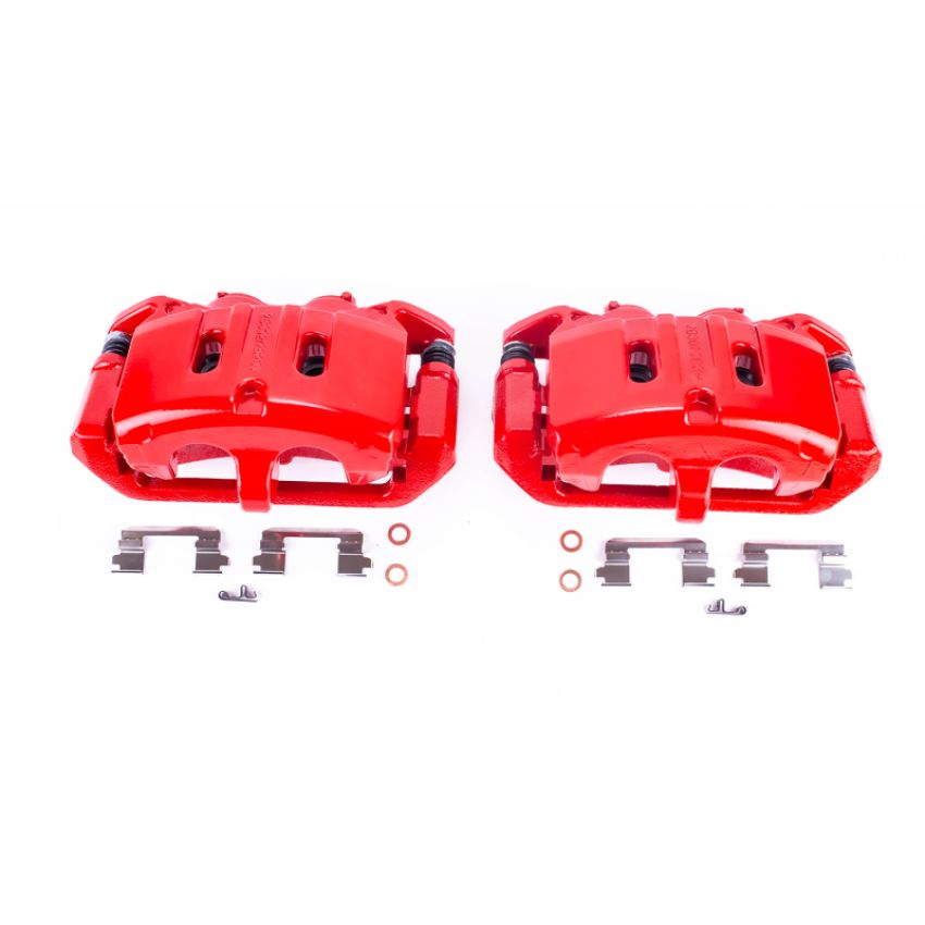 PowerStop S15008 Red Powder Coated Calipers
