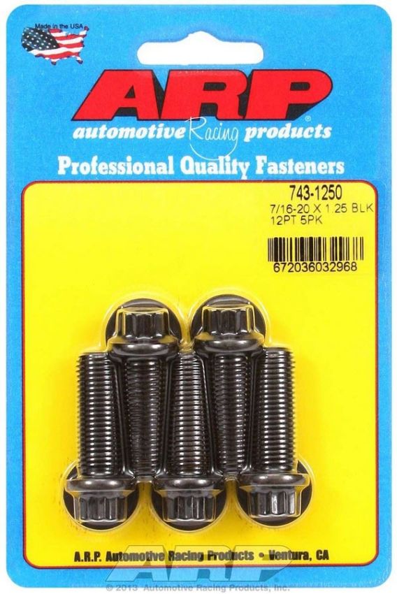 ARP ARP743-1250 Bolt Kit - 12pt. (5) 7/16-20 x 1.250