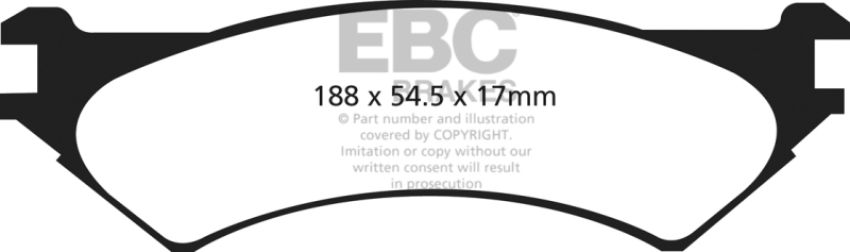 EBC Brakes DP41787R Yellowstuff Street And Track Brake Pads