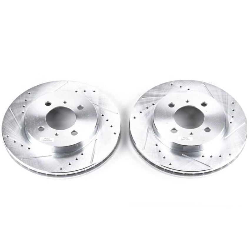PowerStop JBR779XPR PowerStop Evolution Performance Drilled, Slotted & Plated Brake Rotor Pair