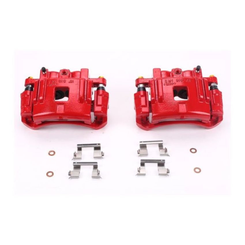 PowerStop S4938 Red Powder Coated Calipers