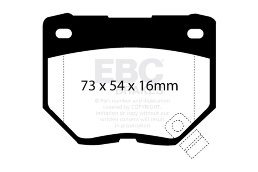 EBC Brakes DP2826 Greenstuff 2000 Series Sport Brake Pads