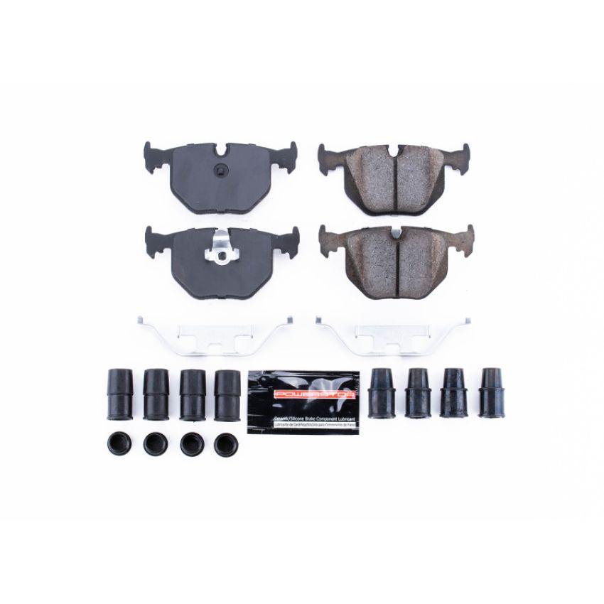 PowerStop Z23-683 PowerStop - Z23 Daily Driver Carbon-Fiber Ceramic Brake Pads with Hardware Kit