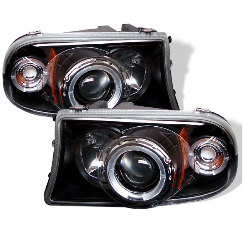 SPYDER 5009784 Projector Headlights - LED Halo - Black