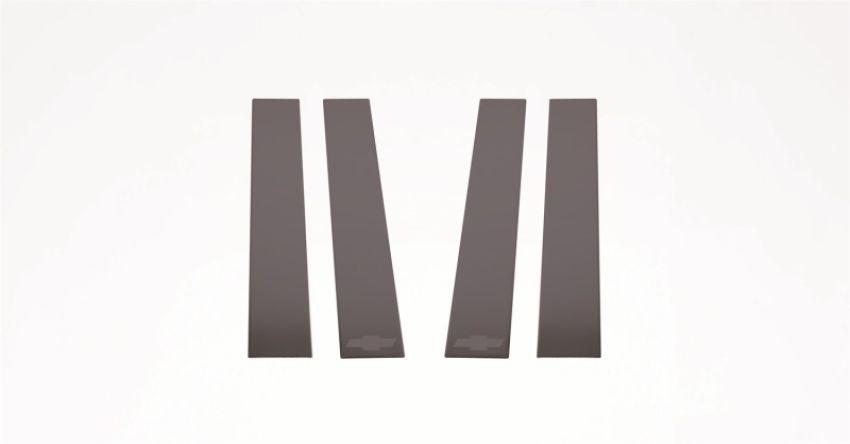 Putco 402669BPGM-1 14-18 Chevy Silverado LD - Fits Double Cab/Crew Cab - 4pcs Black Platinum Pillar Posts