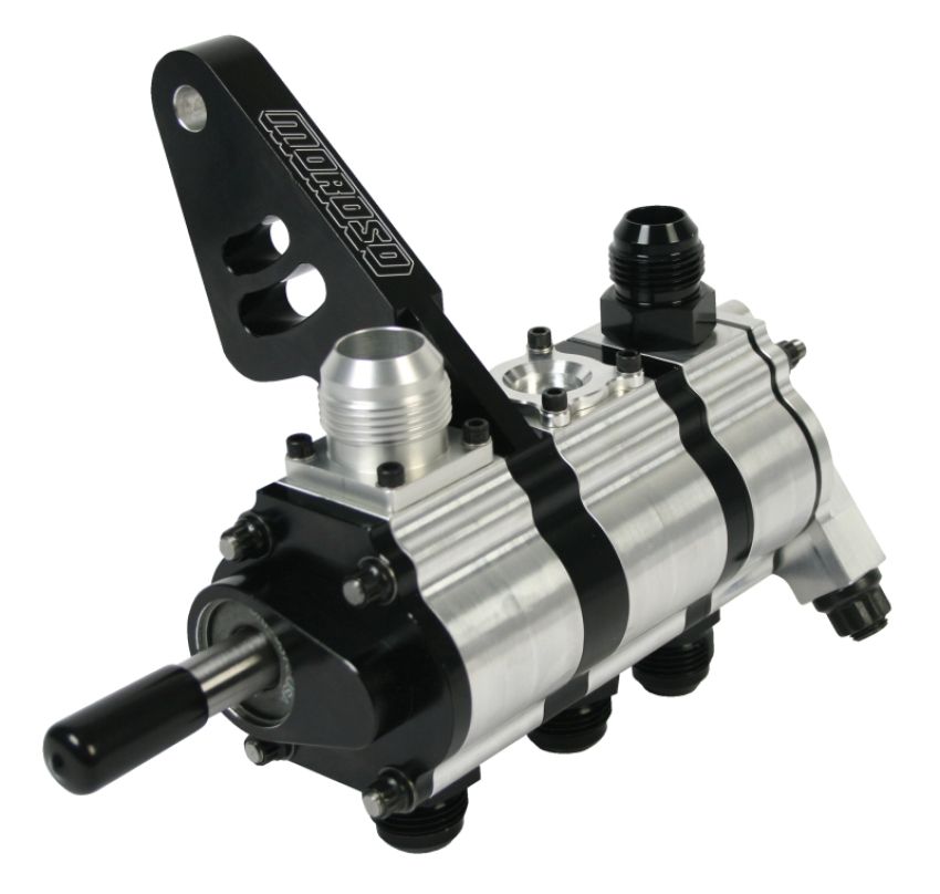 Moroso 22443 T3 Series Dragster 3 Stage Dry Sump Oil Pump - Tri-Lobe - Left Side - 1.200 Pressure