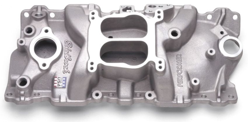 EDELBROCK EDE3701 SBC Performer Manifold - w/EGR