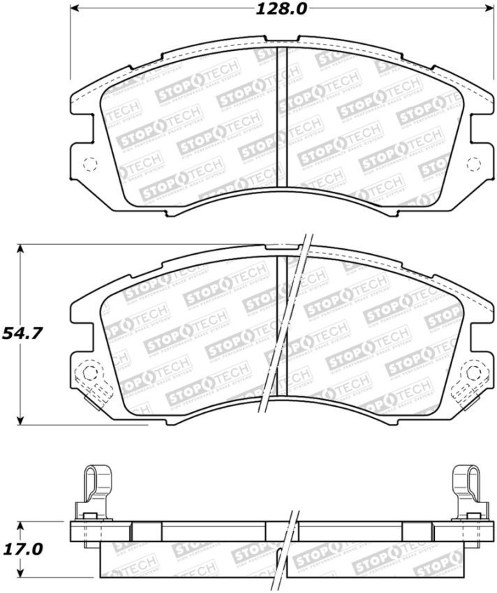 Stoptech 308.04700 Street Brake Pads