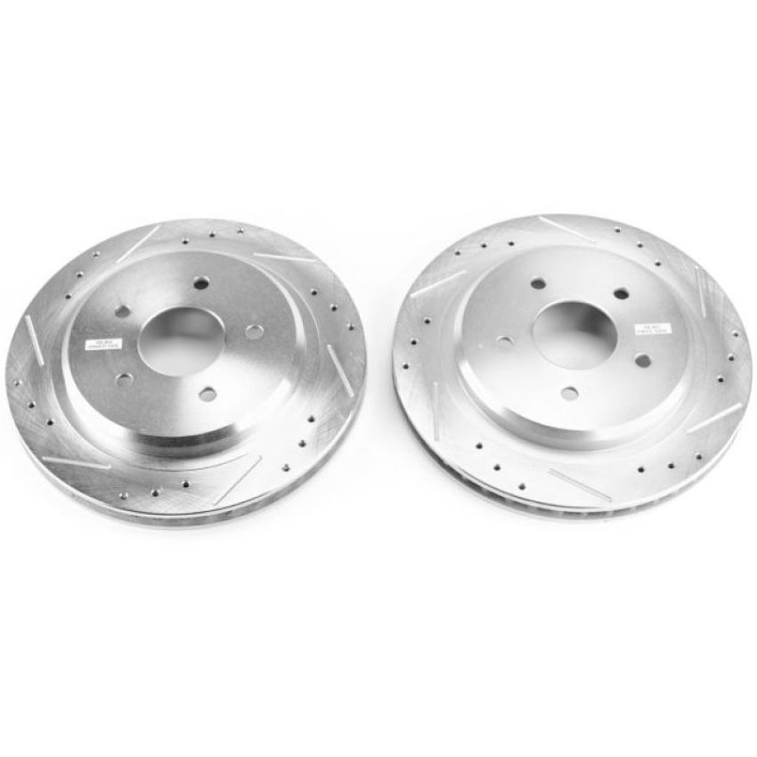 PowerStop AR8261XPR PowerStop Evolution Performance Drilled, Slotted & Plated Brake Rotor Pair
