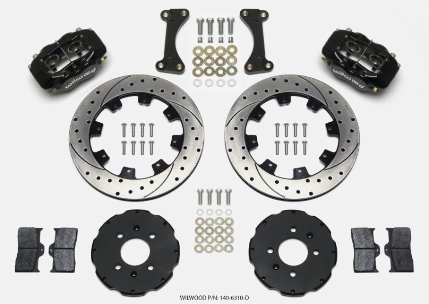 Wilwood 140-6310-D Forged Dynalite Front Hat Kit 12.19in Drilled 90-99 Civic w/240 mm Disc
