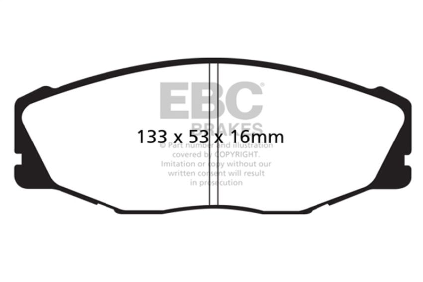 EBC Brakes DP41712R Yellowstuff Street And Track Brake Pads