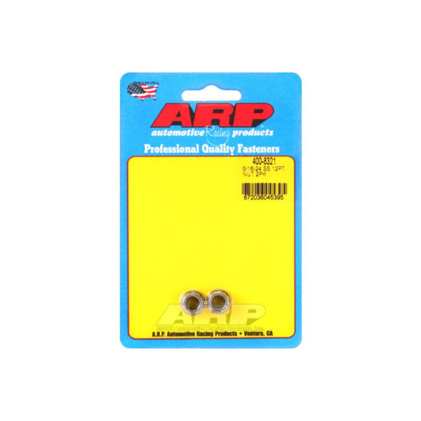 ARP ARP400-8321 12pt SS Nut 5/16-24 2pk