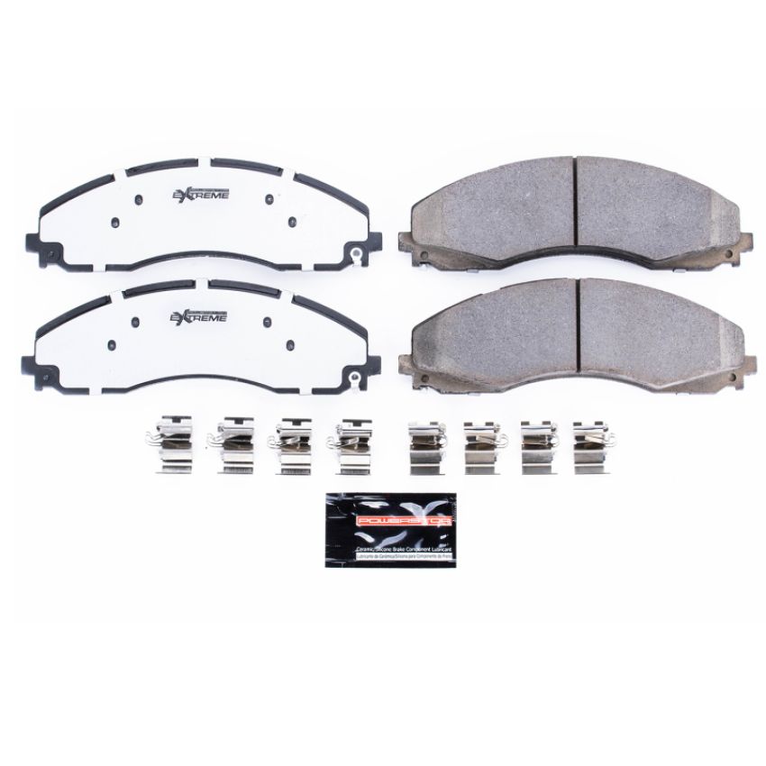PowerStop Z36-2018 PowerStop - Z36 Truck and SUV Carbon-Fiber Ceramic Brake Pads with Hardware Kit