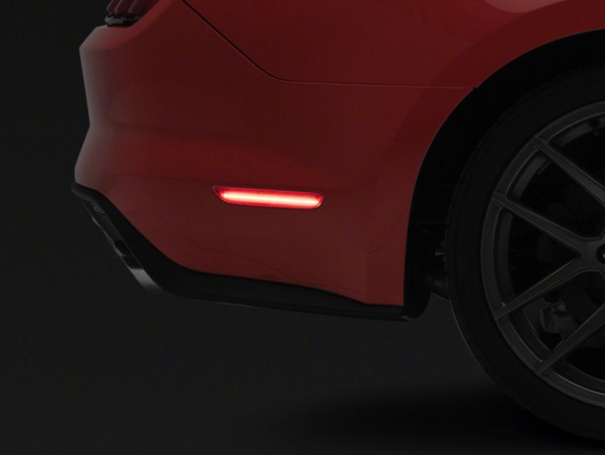 Raxiom 404232 15-23 Ford Mustang Axial Series LED Side Marker Lights Rear- Red