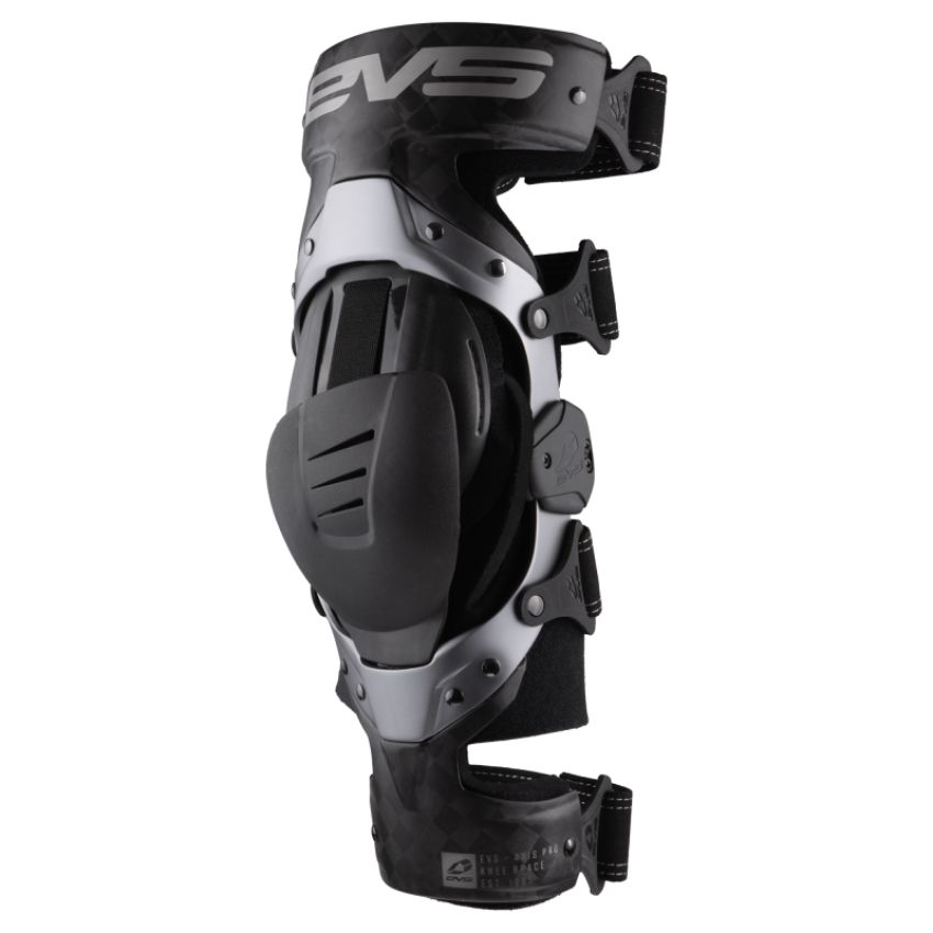 EVS AXISP-GRY-ML Axis Pro Knee Brace Black/Grey - Medium/Left