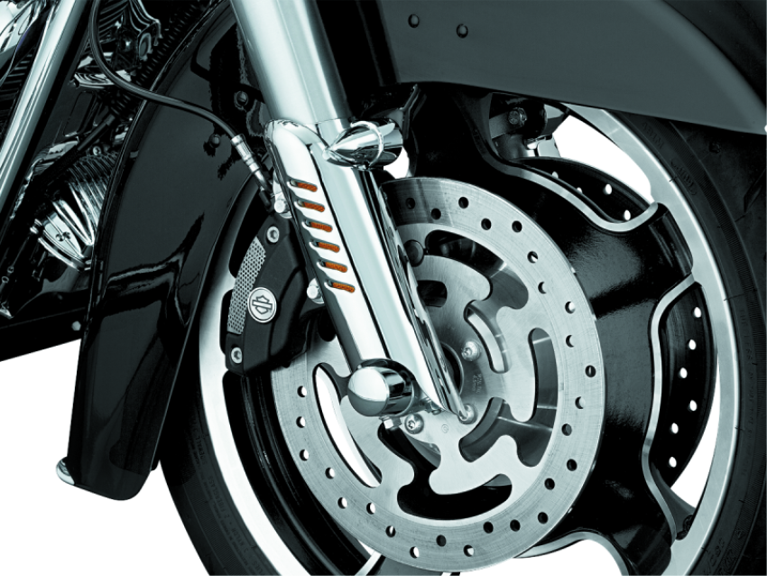 Kuryakyn 7768 Lower Leg Deflector Shields 00-13 Touring Chrome