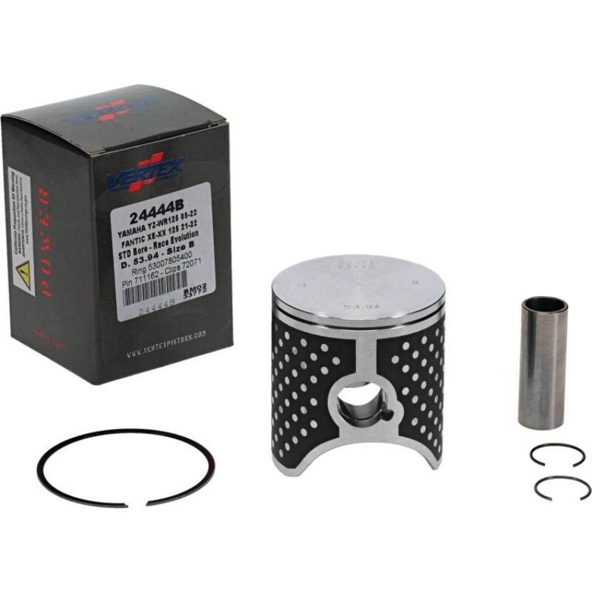 Vertex Pistons 24444B Vertex Piston 21-23 Fantic Motor XE 125 125cc Cast Race Evolution Piston Kit