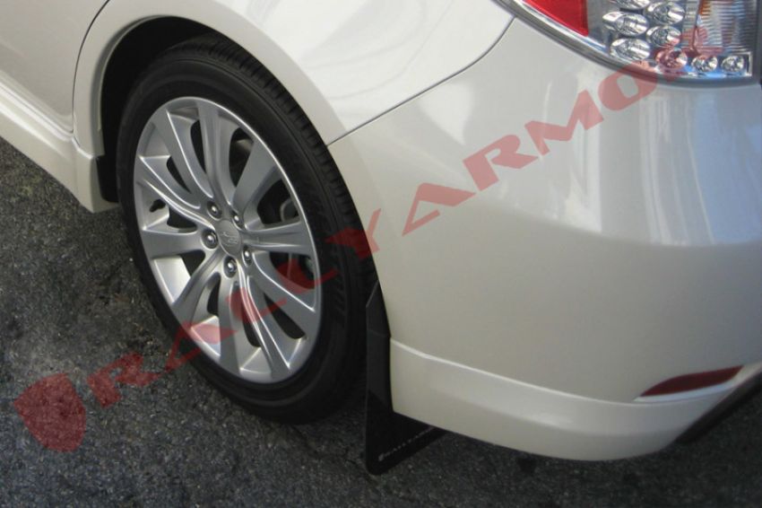 Rally Armor MF6-UR-BLK/GRY Black Mud Flap/Grey Logo