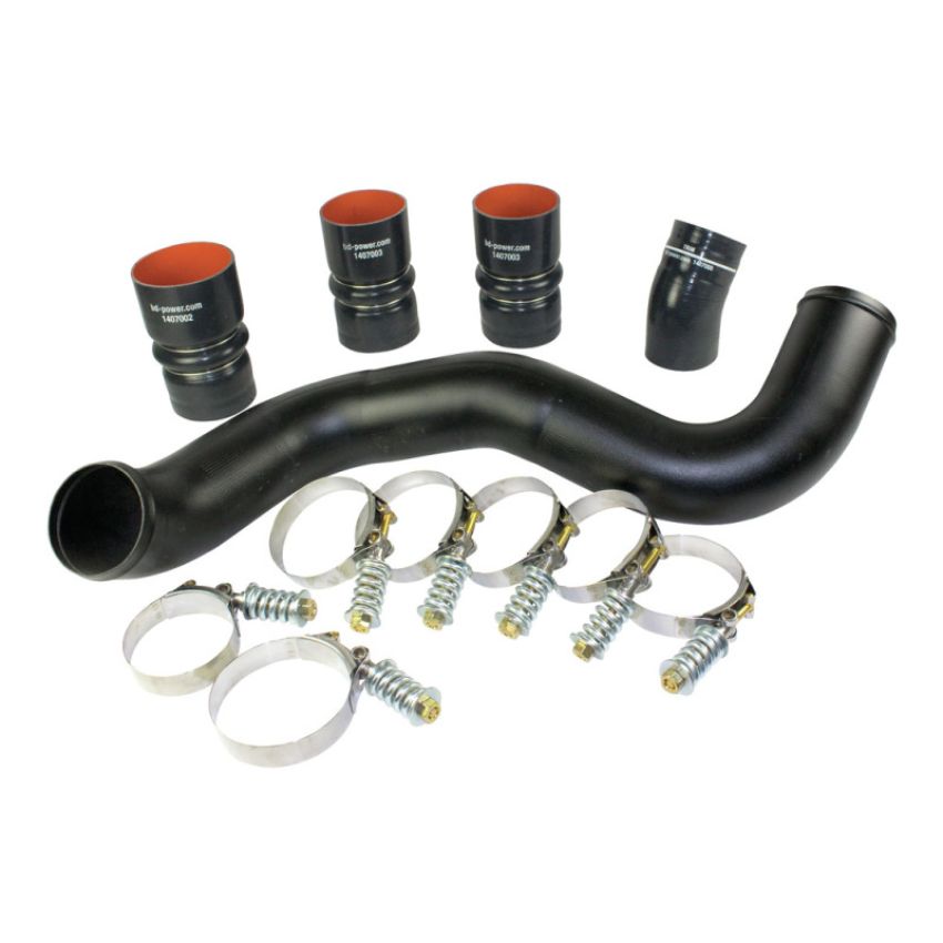 BD Diesel 1047034 Intercooler Hose & Clamp Kit w/Intake Pipe - 2003-2007 Ford 6.0L PowerStroke