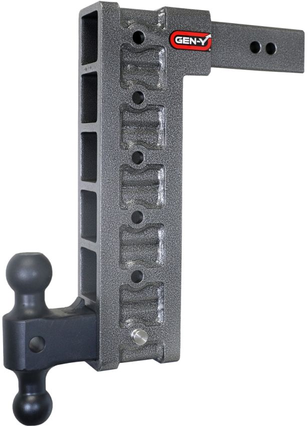 GEN-Y Hitch GH-616 Gen-Y Mega Duty 2.5in Shank 15in Drop 3K TW 21K Hitch w/GH-061 Dual-Ball/GH-0101 Stabilizer Kit