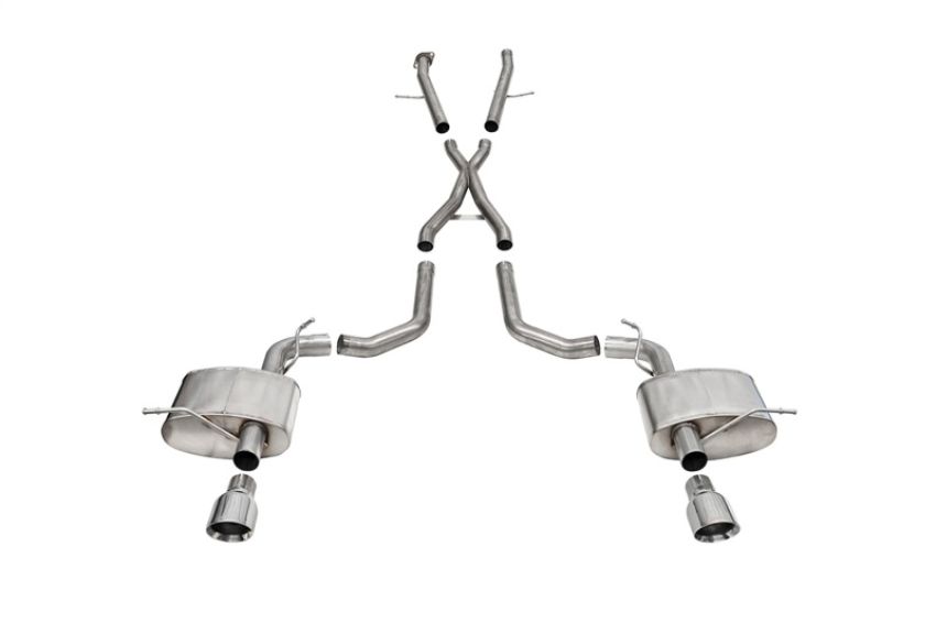 CORSA Performance 21196 Corsa 2021-2024 Dodge Durango SRT Hellcat Cat-Back 2.75in Dual Rear Exit Xtreme 4.5in Polished Tips