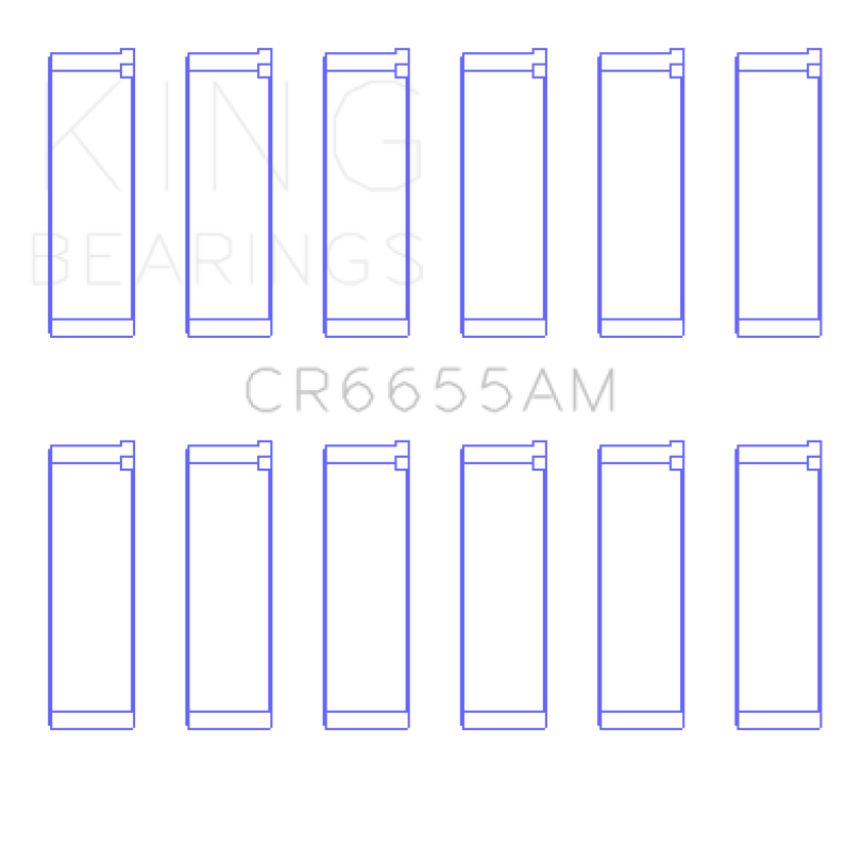 King Mazda JE39 (Size STD)  Connecting Rod Bearings Set (6 Pairs)