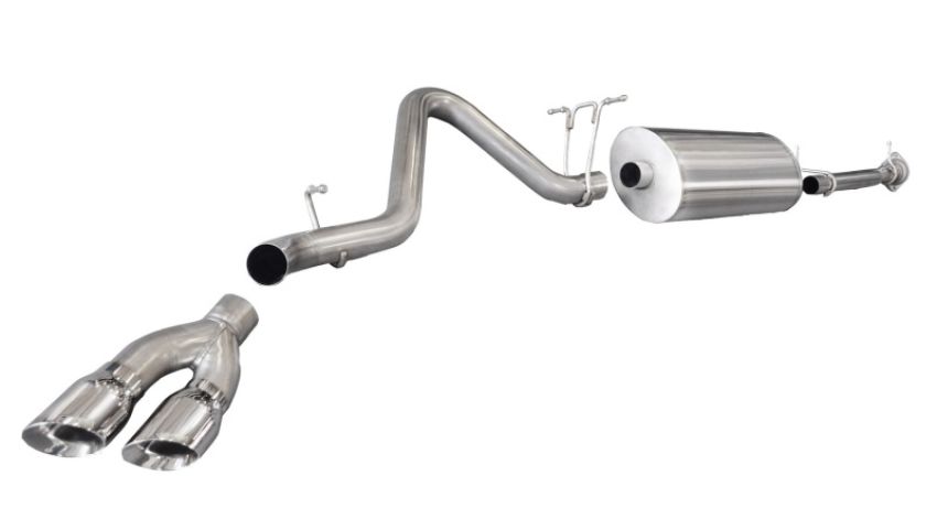 CORSA Performance 14792 Corsa 2011-2013 Chevrolet Silverado Ext. Cab/Std. Bed 2500 6.0L V8 Polished Sport Cat-Back Exhaust