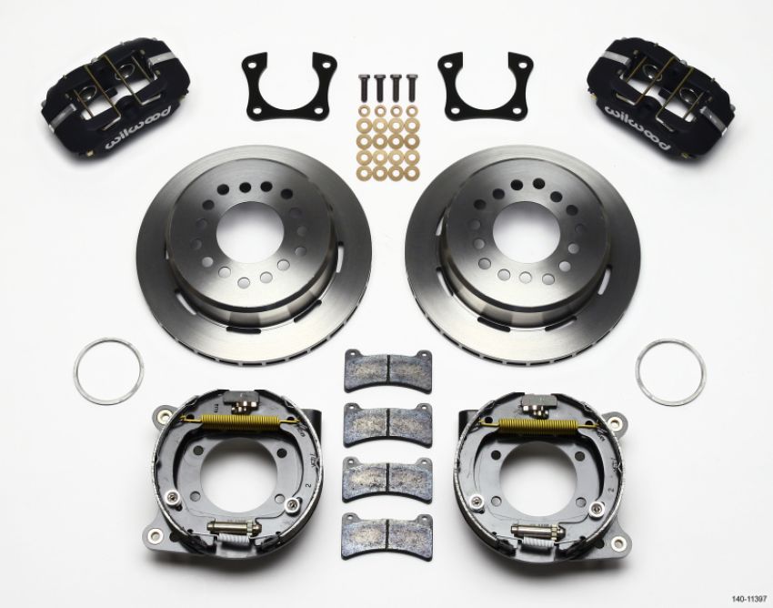 Wilwood 140-11397 Dynapro Low-Profile 11.00in P-Brake Kit 58-64 Olds/Pontiac Ends 2.81in Offset