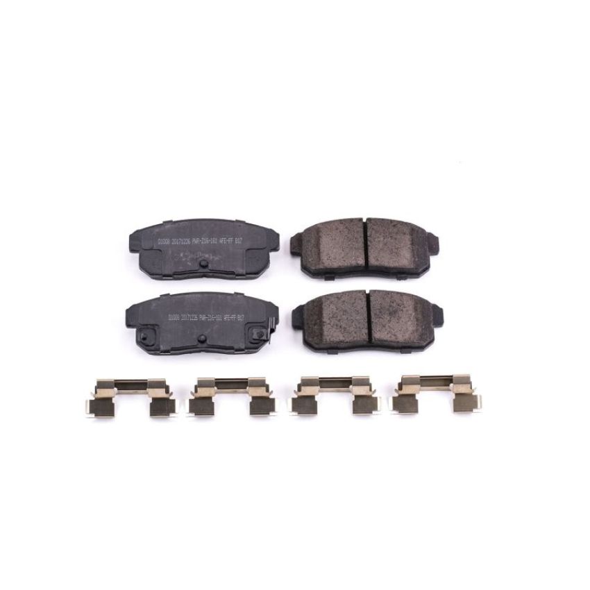 PowerStop 17-1008 PowerStop - Z17 Low-Dust Ceramic Brake Pads with Hardware
