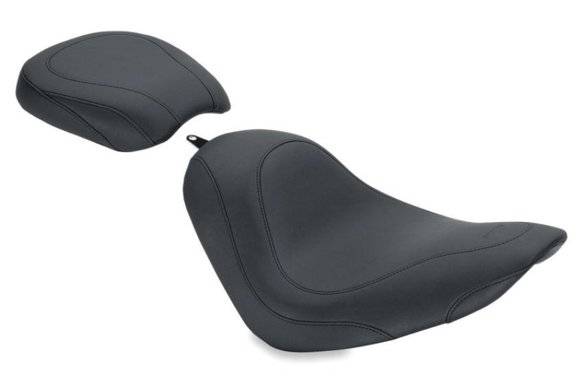 Mustang Motorcycle 76740 Mustang 06-17 Harley Softail Wide Tire (200mm) Wide Tripper Solo Seat - Black