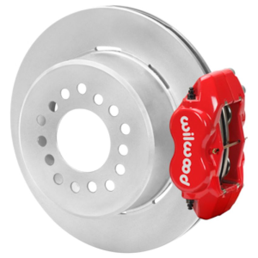 Wilwood 140-16989-R Forged Dynalite P/S Park Brake Kit Drilled Red 15 Bolt 2.75in Offset Plain Faced Rotor