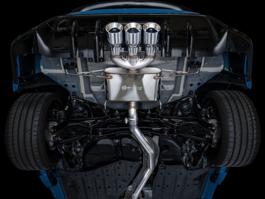AWE Tuning 3015-52287 2023 Honda Civic Type R FL5 Touring Edition Exhaust w/ Triple Chrome Silver Tips