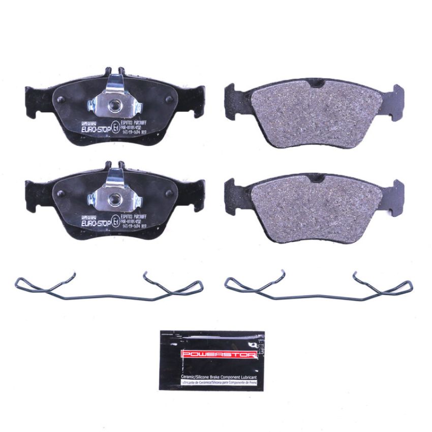 PowerStop ESP0783 EuroStop ECE-R90 Certified Brake Pad Set