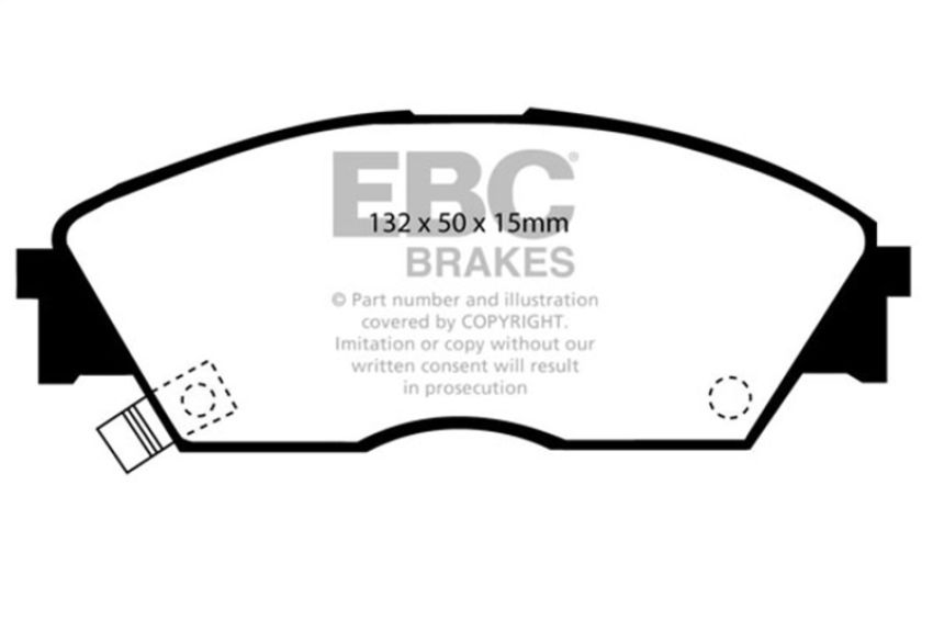 EBC Brakes DP3706C Redstuff Ceramic Low Dust Brake Pads