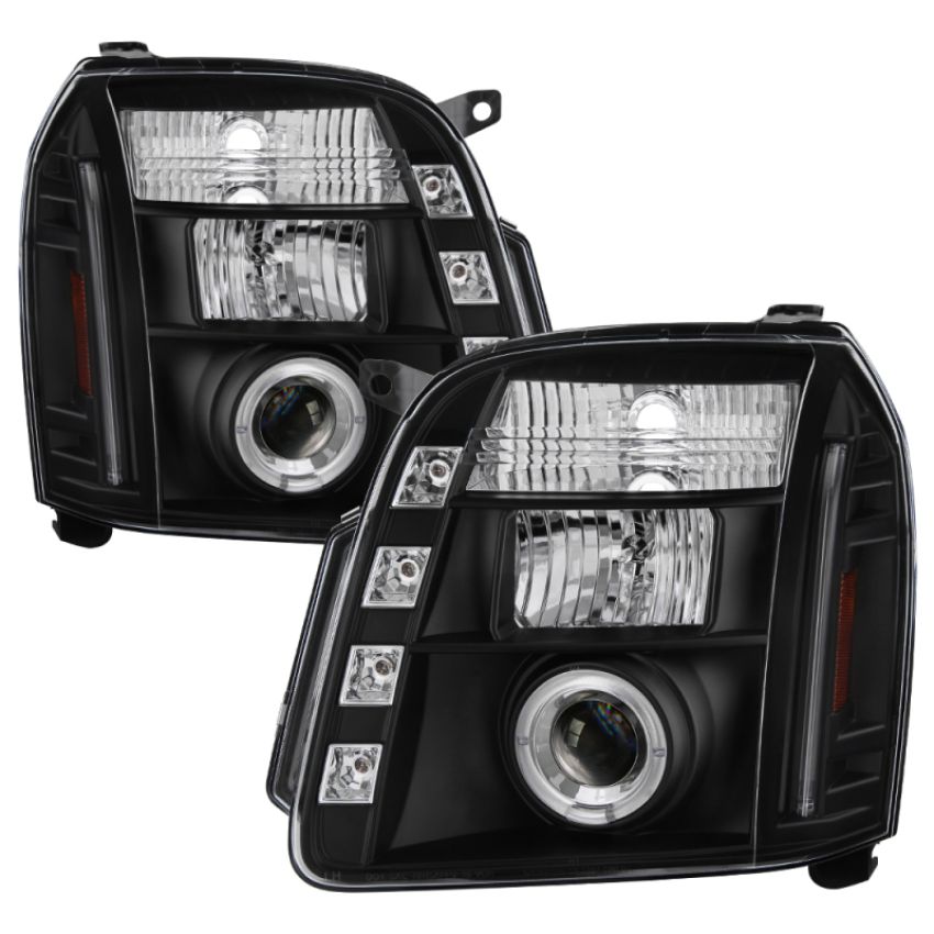 SPYDER 5029331 Projector Headlights - LED Halo - Black