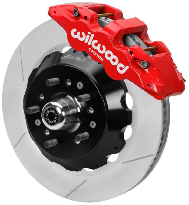 Wilwood 140-16197-R 70-81 FBody/75-79 A&XBody AERO6 Frt BBK 14in Rtr Red Calipers Use w/ Pro Drop Spindle