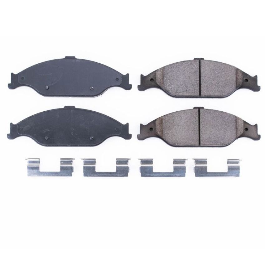 PowerStop 17-804 PowerStop - Z17 Low-Dust Ceramic Brake Pads with Hardware