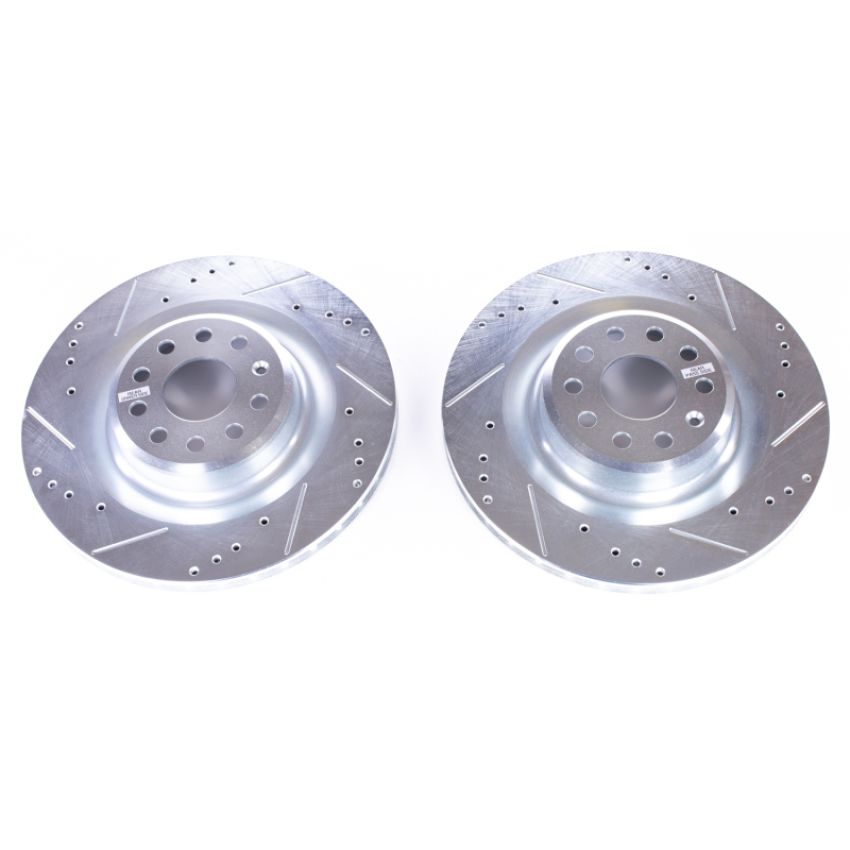 PowerStop AR84001XPR PowerStop Evolution Performance Drilled, Slotted & Plated Brake Rotor Pair