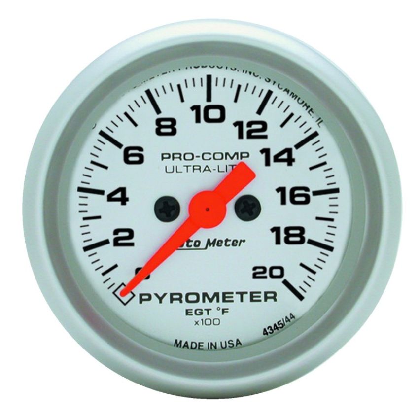 AutoMeter 4345 GAUGE, PYROMETER (EGT), 2 1/16
