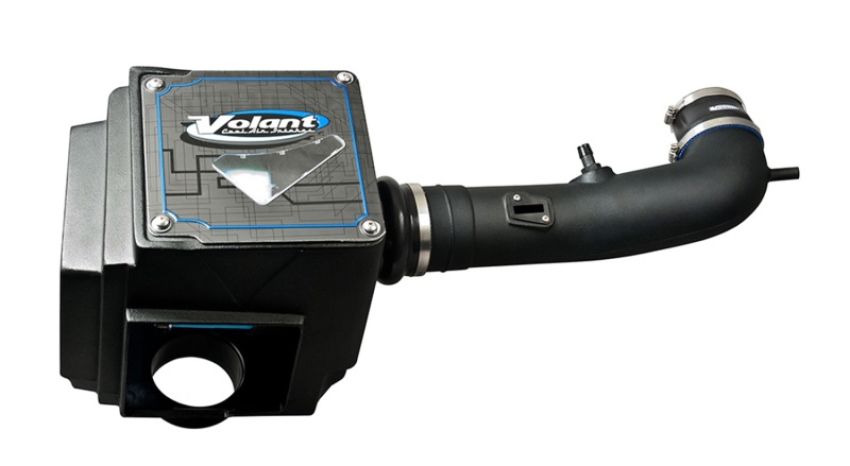 Volant 155546 Volant air intake systems utilize a high-velocity venturi filter adapter which provides a smooth transition through the MAF sensor into the intake tube for a much needed airflow improvement over the factory rubber tubing and resonator box.