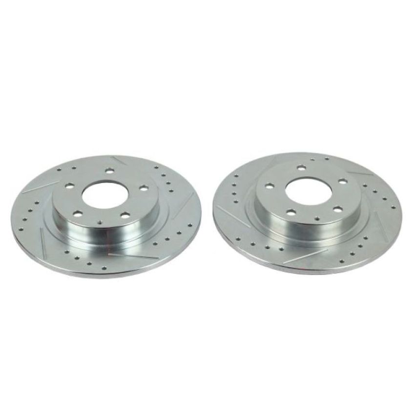 PowerStop JBR1597XPR PowerStop Evolution Performance Drilled, Slotted & Plated Brake Rotor Pair